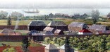 A contemporary artist's representation of Fort Vancouver.